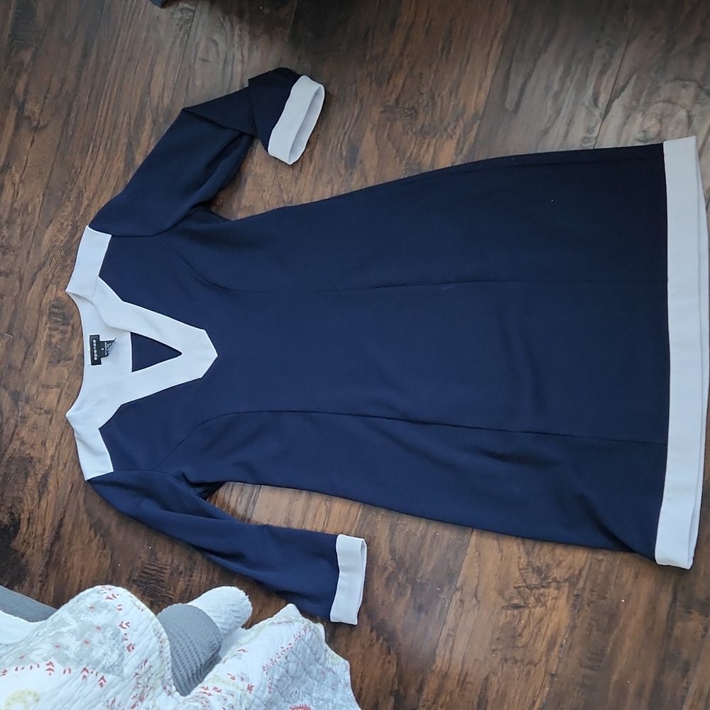 Spense Navy Shift Dress sz 6